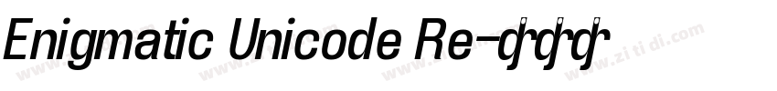 Enigmatic Unicode Re字体转换